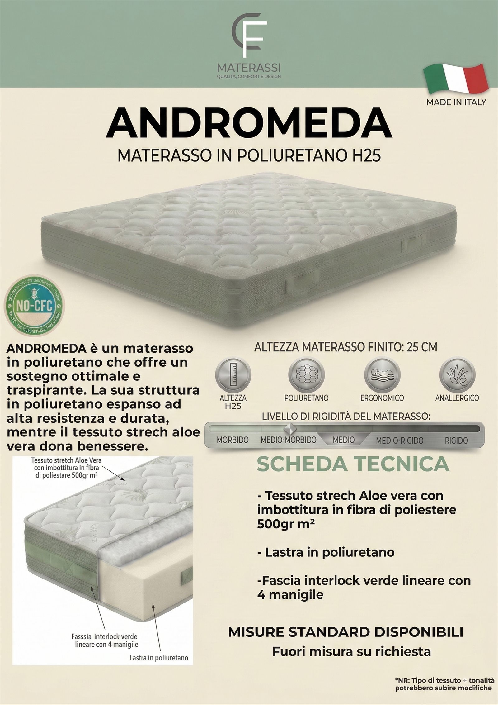 Materasso Andromeda H25