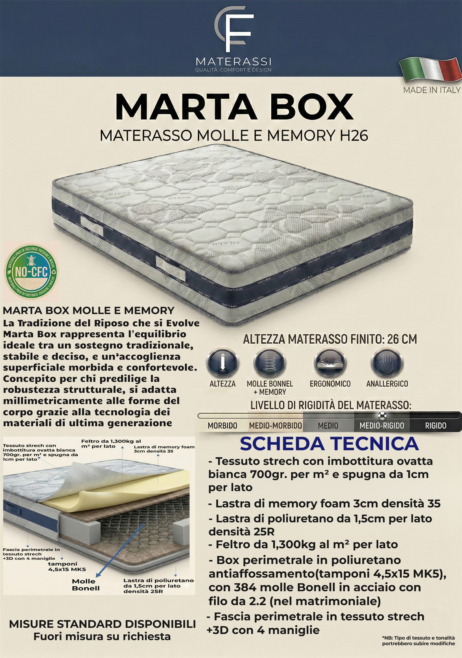 Sistema letto Marta Box